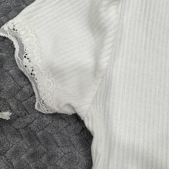 Forever 21 White Ruffled Peplum Blouse - Picture 9 of 16